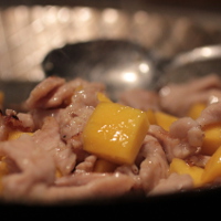 Gebratene Fleischstreifen